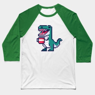 Pixelsaurus Baseball T-Shirt